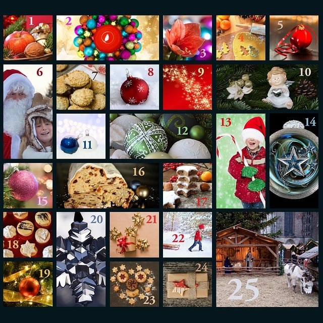Fotocollage Adventskalender